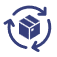 Icon representing the sharing of technical resources or functional roles