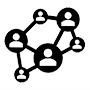 Icon of a network of people