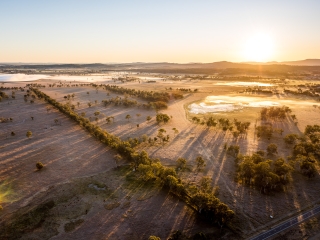 Sunrise over Queensland landscape