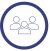 Image of a circle with 3 people in it