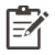 Icon of a clipboard and pencil